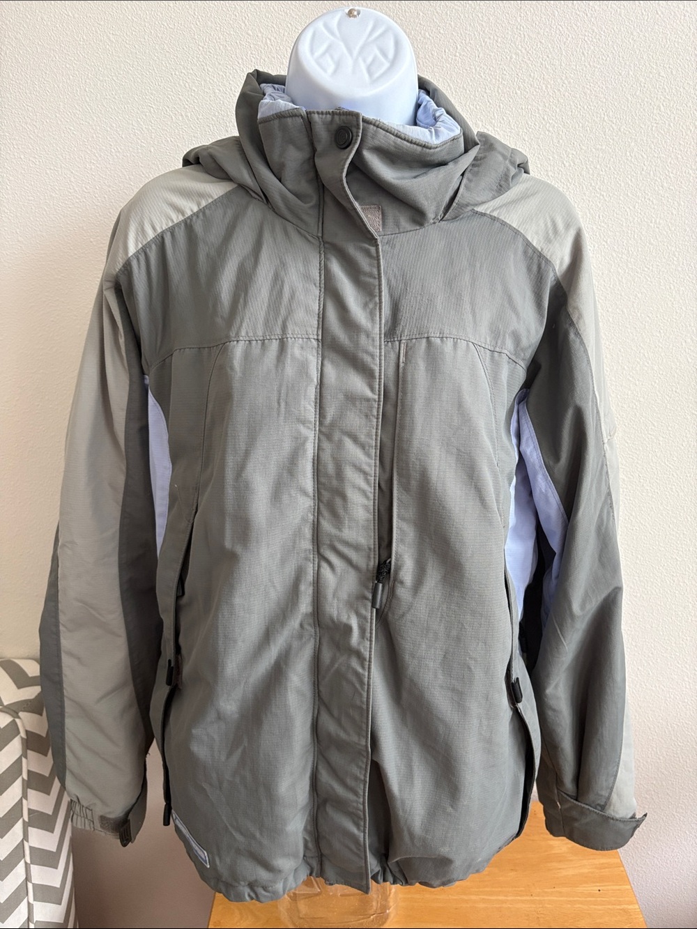 Columbia Convert Gray Ski Snowboarding Jacket Size Large